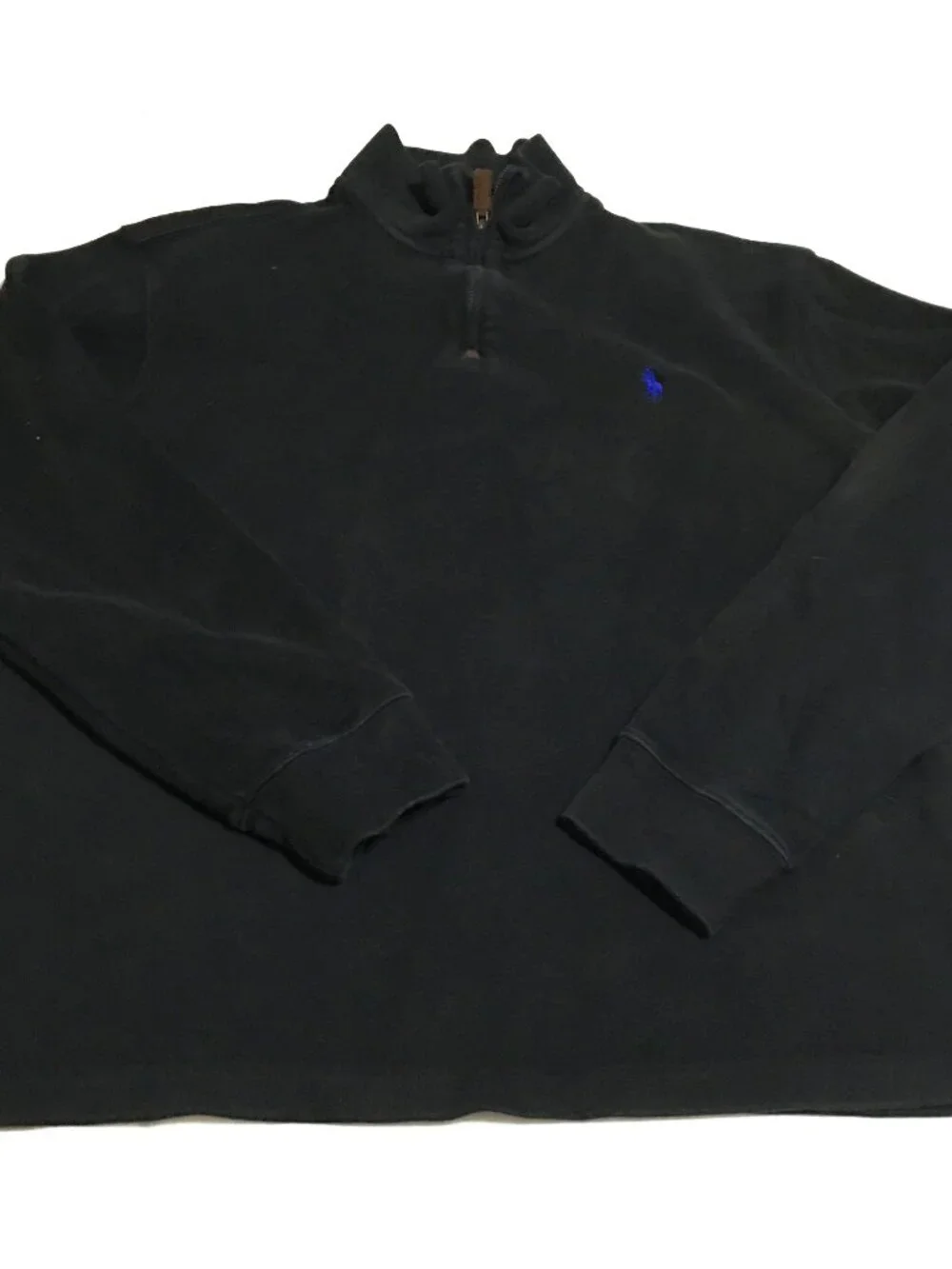 Polo Ralph Lauren 1/4 Zip Sweater Size Medium Black